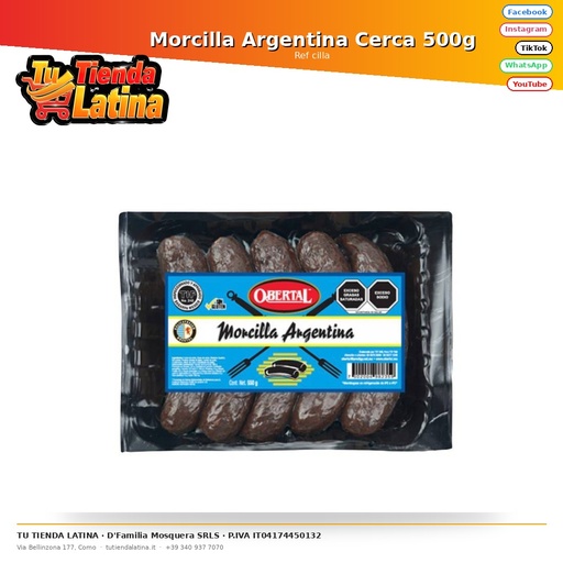 [cilla] Morcilla Argentina Cerca 500g