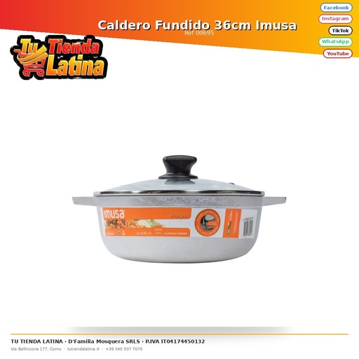 [00695] Molten Cauldron 36cm Imusa
