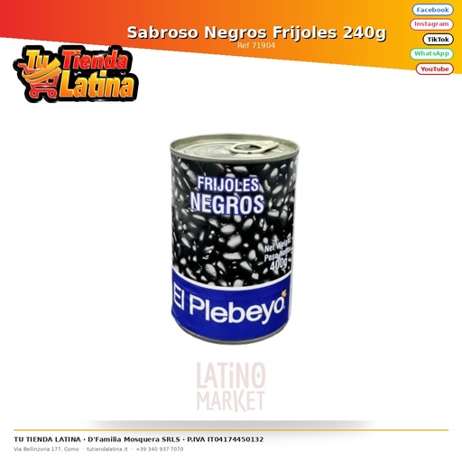 [71904] Fagioli Neri Gustosi 240g