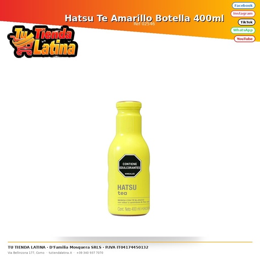 [02546] Hatsu Te Amarillo Botella 400ml