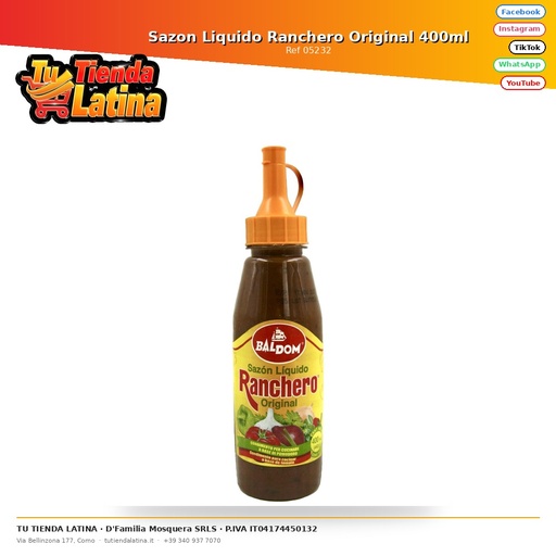 [05232] Sazon Liquido Ranchero Original 400ml