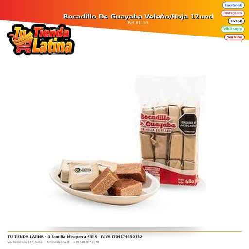 [81153] Bocadillo De Guayaba Veleño/Hoja 12und