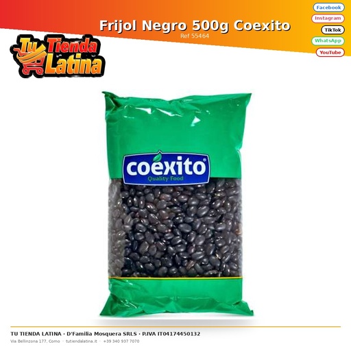 [55464] Fagioli Neri 500g Coexito