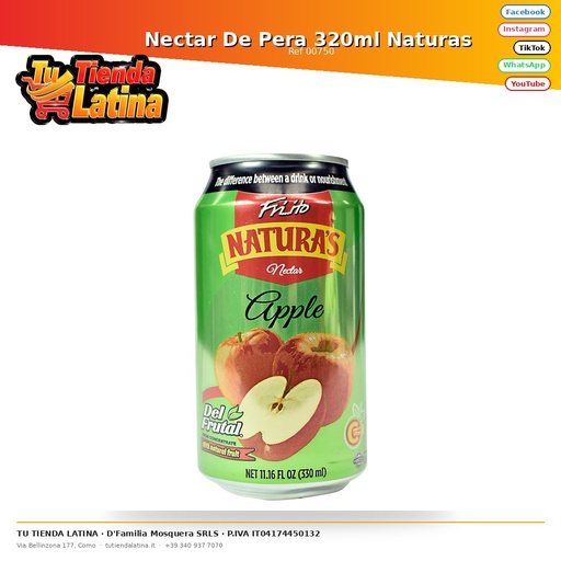 [00750] Nectar De Pera 320ml Naturas 