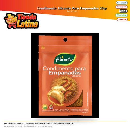 [97272] Condimento Alicante Para Empanadas 25gr