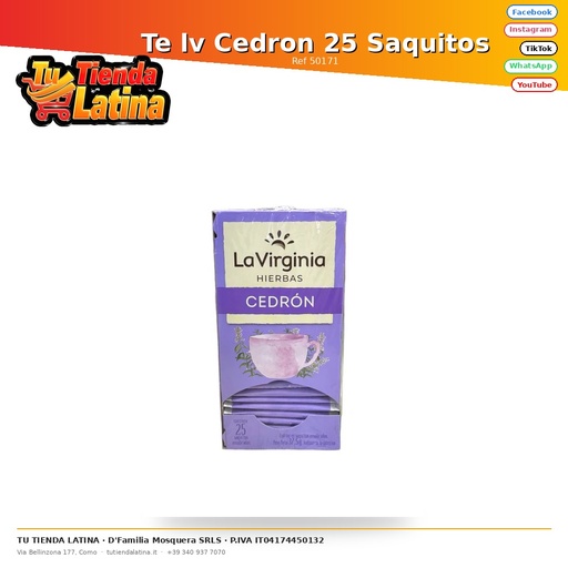 [50171] Te lv Cedron 25 bustine
