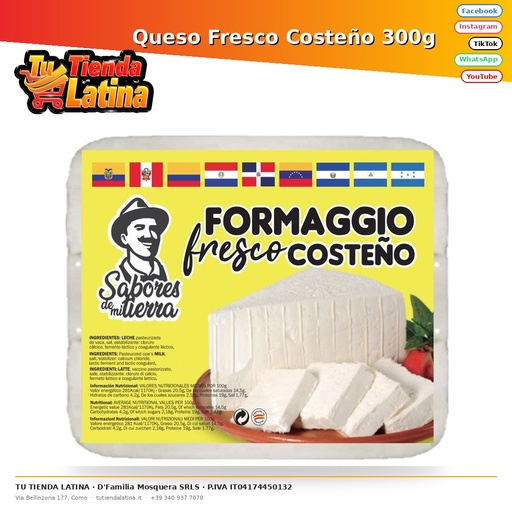 Queso Fresco Costeño 300g