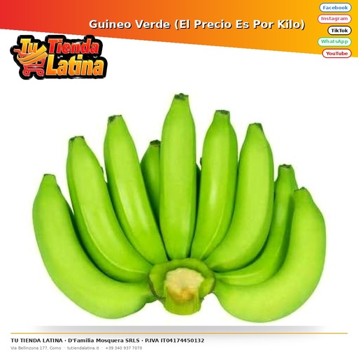 Banana verde (il prezzo è al chilo)
