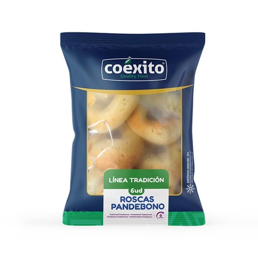 [CON00127] Roscas Pandebono Tradicion Congelado 6ud 360gr Coexito