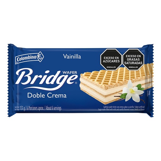 Biscotti Wafer Bridge Vaniglia 151g