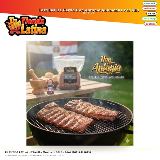 [la c1] Don Antonio Smoked Pork Ribs Per Kilo